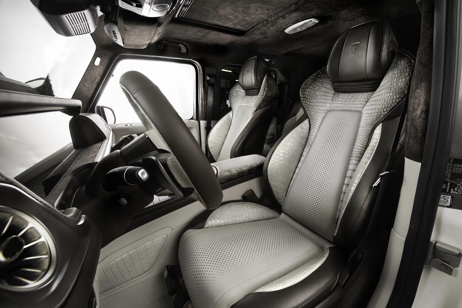 Blackfeather custom leather car seat covers with premium luxury interior design in Sharjah
