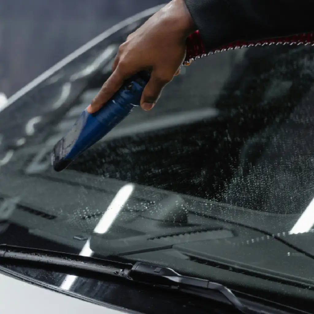 Blackfeather ceramic window tinting installation with premium UV and heat protection for UAE vehicles
